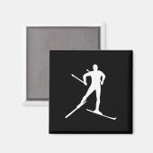 Aimant Ski de fond  (Recto/Verso)