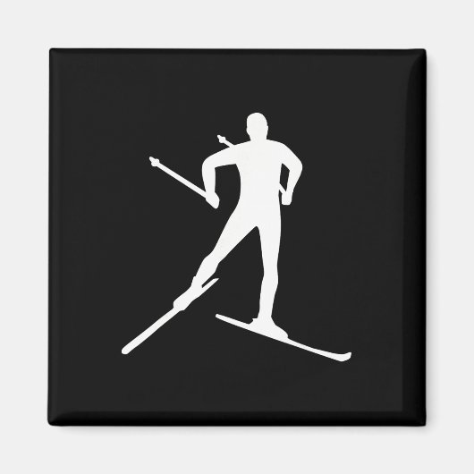 Aimant Ski de fond  (Devant)