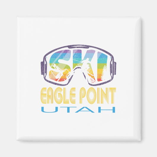 Aimant Ski Eagle Point Utah Vacances ski (Devant)
