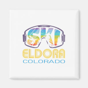 Aimant Ski Eldora Colorado Vacances ski