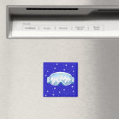 Aimant Ski Goggers Snowflake Dance (In Situ (Lave-vaisselle))