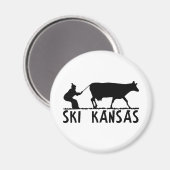 Aimant Ski Kansas (Recto/Verso)