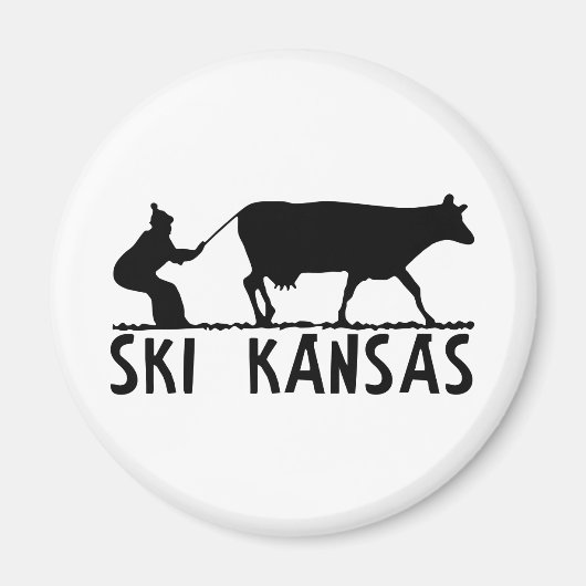 Aimant Ski Kansas (Devant)
