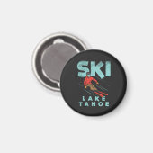 Aimant Ski Lake Tahoe (Recto/Verso)