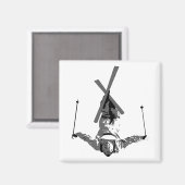 Aimant Ski libre (Recto/Verso)