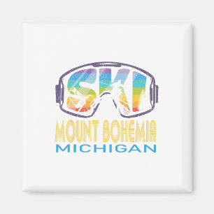 Aimant Ski Mont Bohemia Michigan Vacances de ski