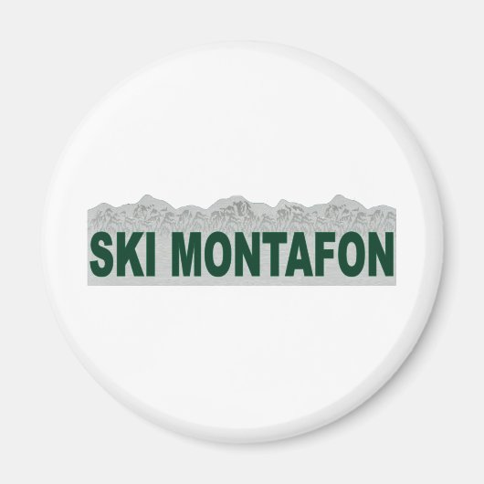 Aimant Ski Montafon (Devant)