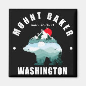 Aimant Ski Mount Baker Washington Bear Mountains (Devant)
