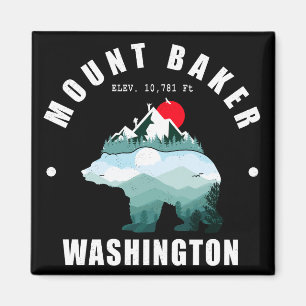Aimant Ski Mount Baker Washington Bear Mountains