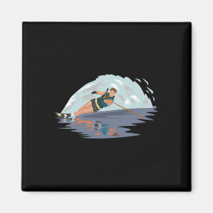 Aimant Ski nautique cool Sports nautiques Aventure océani