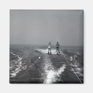 Aimant Ski nautique de deux personnes