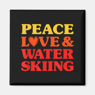 Aimant Ski nautique j'aime le ski nautique pour femmes et