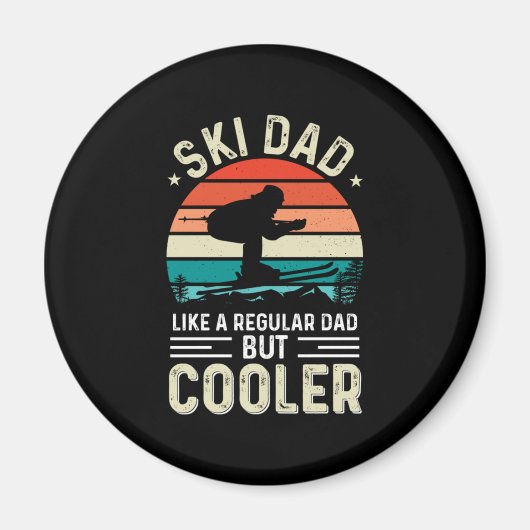 Aimant Ski papa (Devant)