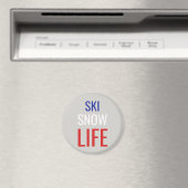 Aimant Ski, snow, life (In Situ (Lave-vaisselle))