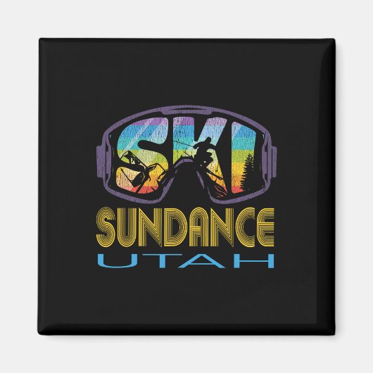 Aimant Ski Sundance Utah Vacances de Ski  (Devant)