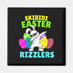 Aimant Skibidi Pâques - Drôle Rizzler de Pâques Gen Alpha