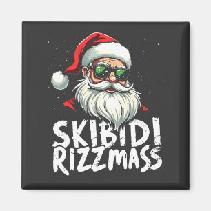 Aimant Skibidi Rizzmas Funny Gen Alpha Slang Noël