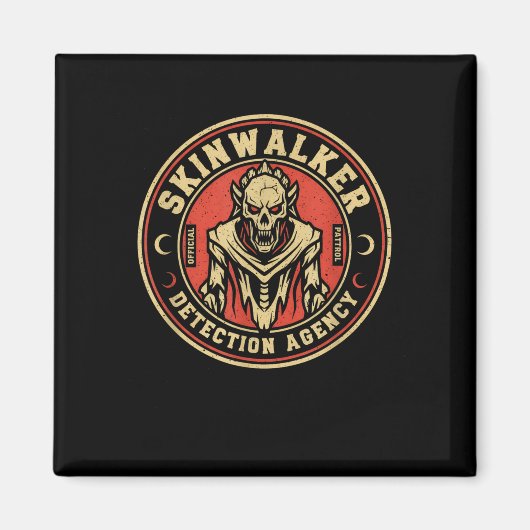 Aimant Skinwalker Detection Agency Funny Cryptid Skinwalk (Devant)