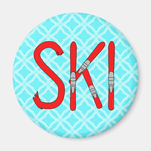 Aimant Skis (Devant)