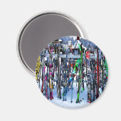 Aimant Skis and Poles (Recto/Verso)