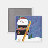 Aimant Skis pour Snowman (Recto/Verso)