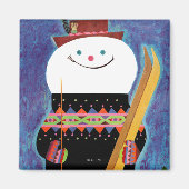 Aimant Skis pour Snowman (Devant)