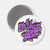 Aimant SklinesArt – Logo Graffiti Gras (Recto/Verso)