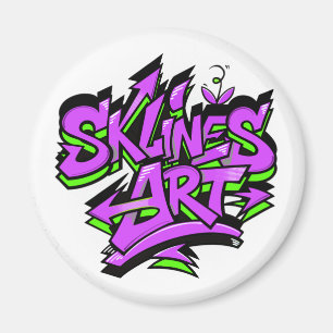 Aimant SklinesArt – Logo Graffiti Gras