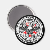 AIMANT SKULL 'N' BULLETS (Recto/Verso)