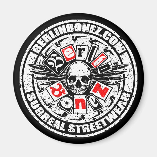 AIMANT SKULL 'N' BULLETS (Devant)