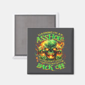 Aimant Skull Warning I'm An-if You Don't Want Your Feelin (Recto/Verso)