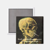 Aimant Skull with Burning Cigarette by Vincent van Gogh (Recto/Verso)