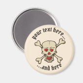 Aimant Skull with Hearts (Recto/Verso)