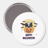 Aimant Skunk Pumpkin Cute Skunks Happy Halloween (Recto/Verso)
