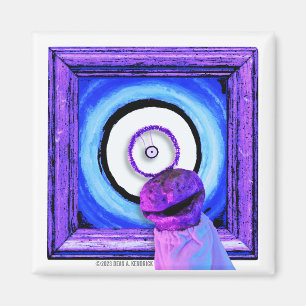 Aimant Skwot au-dessus Assie le Barker sur l'Alien oculai