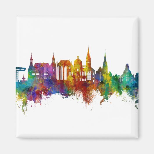 Aimant Skyline Aachen Allemagne (Devant)