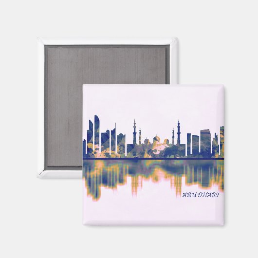 Aimant Skyline Abu Dhabi (Recto/Verso)