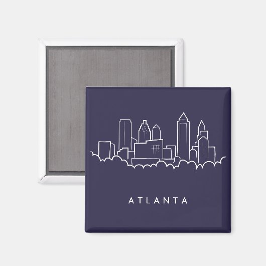 Aimant Skyline Atlanta (Recto/Verso)