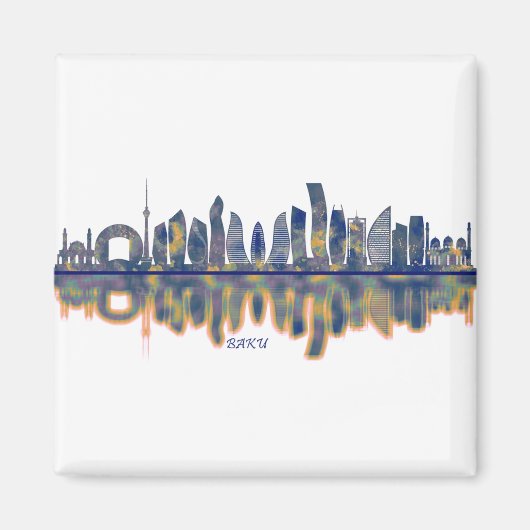 Aimant Skyline de Bakou (Devant)