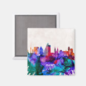 Aimant Skyline de Bâle (Recto/Verso)