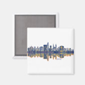 Aimant Skyline de Bâle (Recto/Verso)
