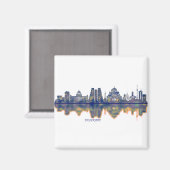 Aimant Skyline de Belgrade (Recto/Verso)