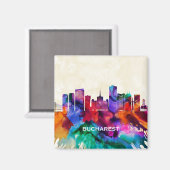 Aimant Skyline de Bucarest (Recto/Verso)