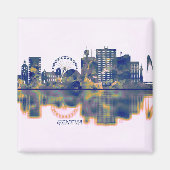 Aimant Skyline de Genève (Devant)