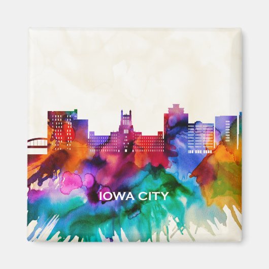 Aimant Skyline de Iowa (Devant)