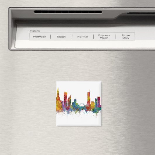 Aimant Skyline de l'Illinois (In Situ (Lave-vaisselle))