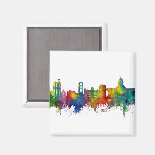 Aimant Skyline de Madison (Recto/Verso)