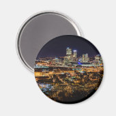 Aimant Skyline de Pittsburgh la nuit (Recto/Verso)