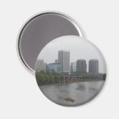 Aimant Skyline de Richmond (Recto/Verso)