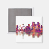 Aimant Skyline de Rotterdam (Recto/Verso)